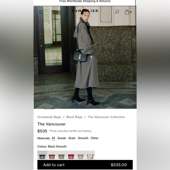 Demellier London THE VANCOUVER bag - Retails $530 - Picture 3 of 15